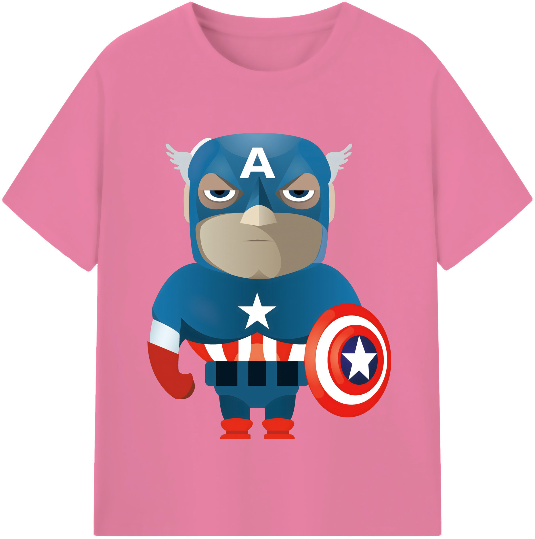 （画像用） アベンジャーズ The Avengers 綿100％半袖Tシャツ（フロントプリント）